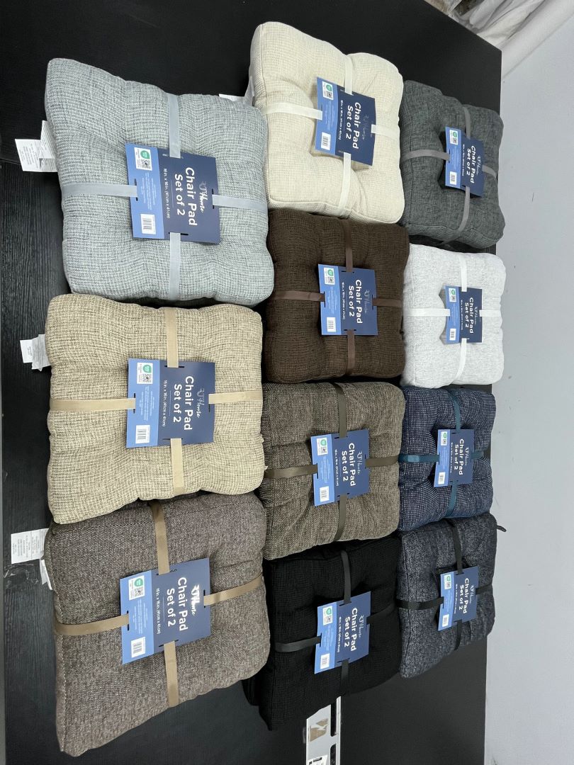 Atlas 2 Pack Chair Pads 16" X 16" Taupe
