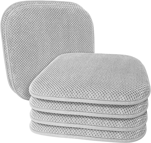 Patty 2 Pack Chair Pads 16" X 16" Silver