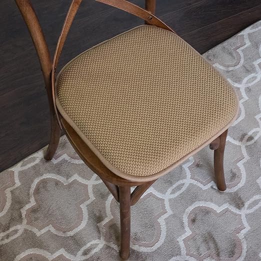 Patty 2 Pack Chair Pads 16" X 16" Taupe
