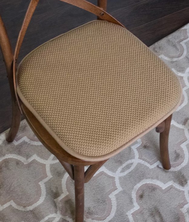 Sanford 2 Pk Chair Pads 16" X 16"  Taupe