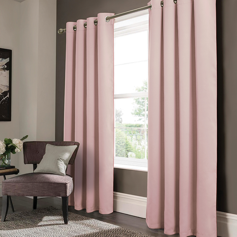 Anchorage 2 Pack Blackout Grommet Panel Pair 84" Blush