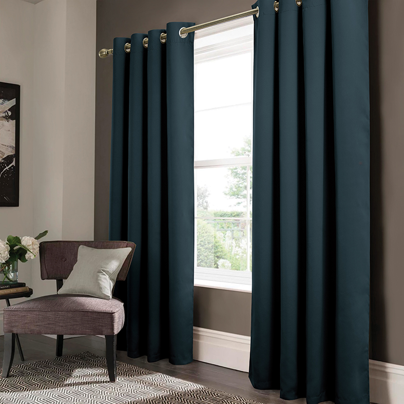 Anchorage 2 Pack Blackout Grommet Panel Pair 84" Navy Blue