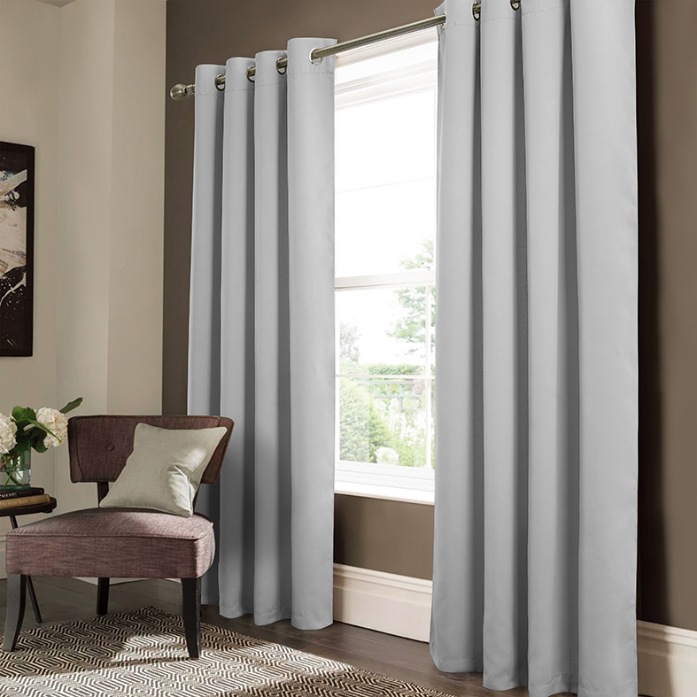 Anchorage 2 Pack Blackout Grommet Panel Pair 84" Silver