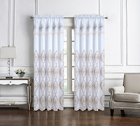 Arcadia Embroidered Panel 90" Gold