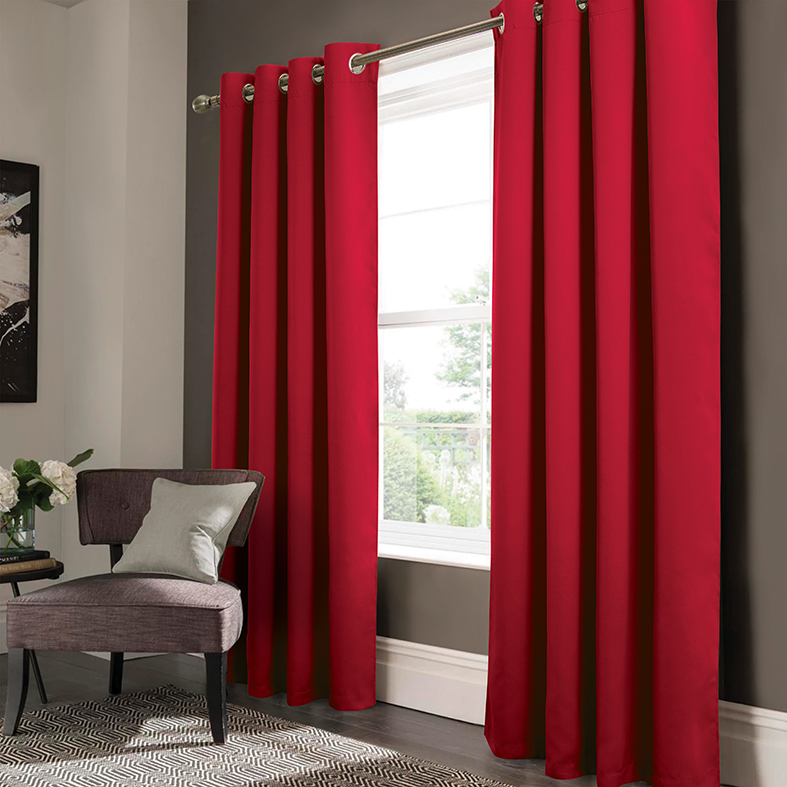 Anchorage 2 Pack Blackout Grommet Panel Pair 63" Red