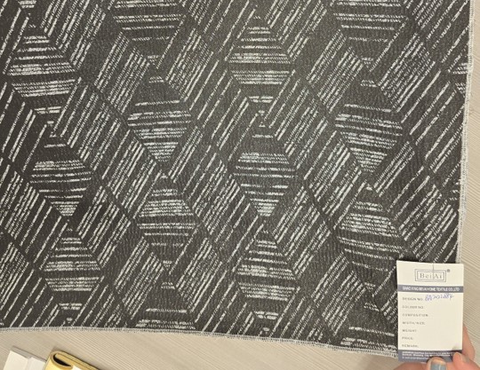 Amara Jacquard 2pk Panel Pair 84" Black
