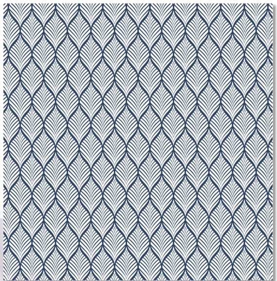 Cedar Dillon Printed S/C Navy