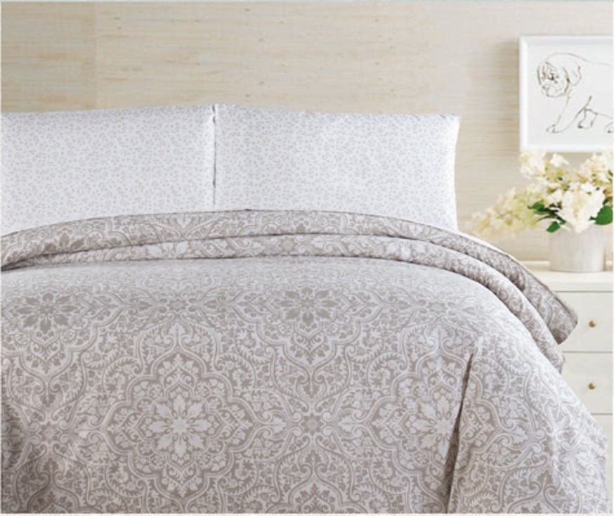 5 Pc Bella Printed Comf w/ Sheet Set K