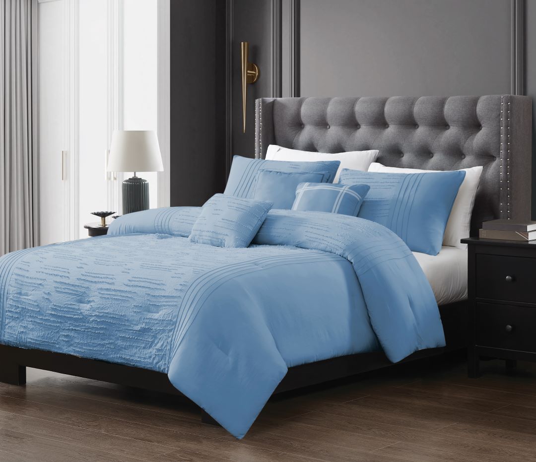 6pc Dash Comforter Wedgewood King