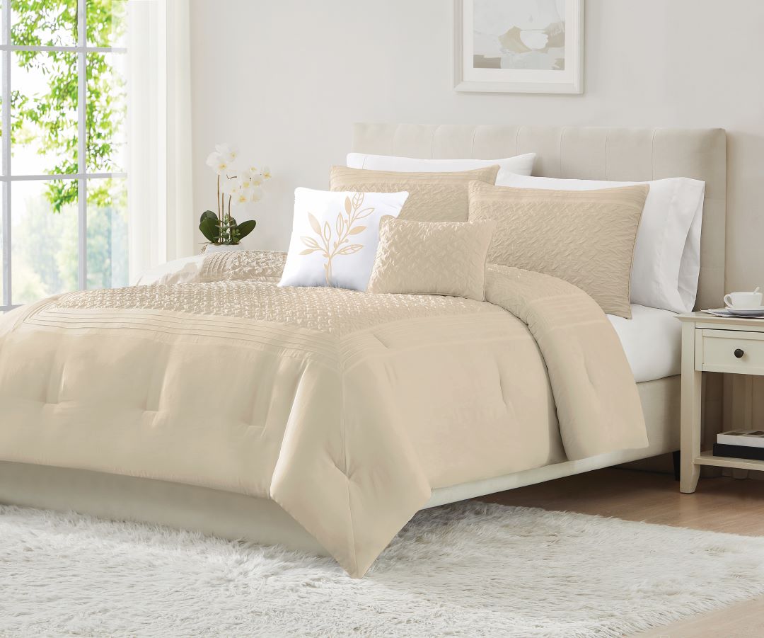 5pc Luna Comforter Linen Queen