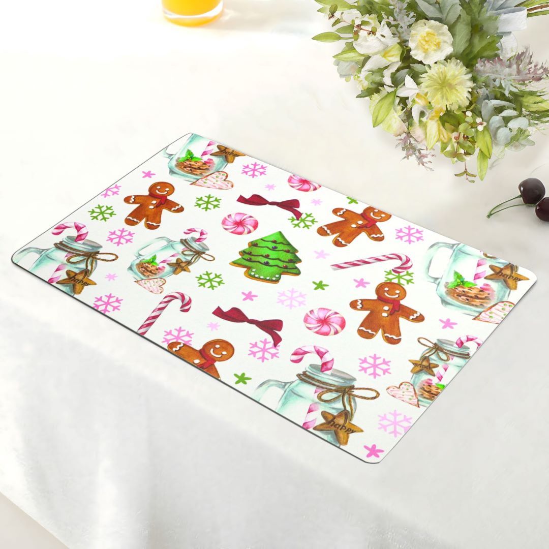 Christmas Pink Candy 4pk Kitchen Placemats