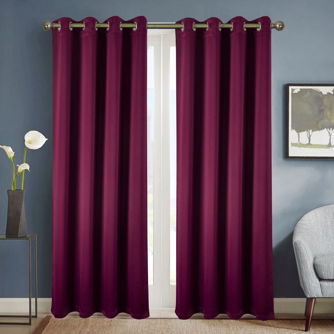 Anchorage Blackout Grommet Panel 63" Cabernet