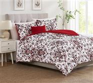 5 Pc Dallas Printed Comforter Set Red Queen
