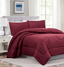 3pc Encino Comforter Red K