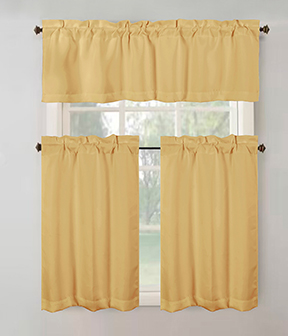 Anchorage Blackout Kitchen Curtain Gold
