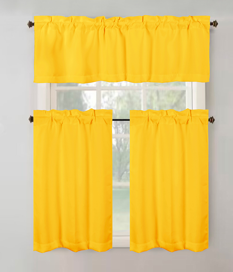 Anchorage Blackout Kitchen Curtain Yellow