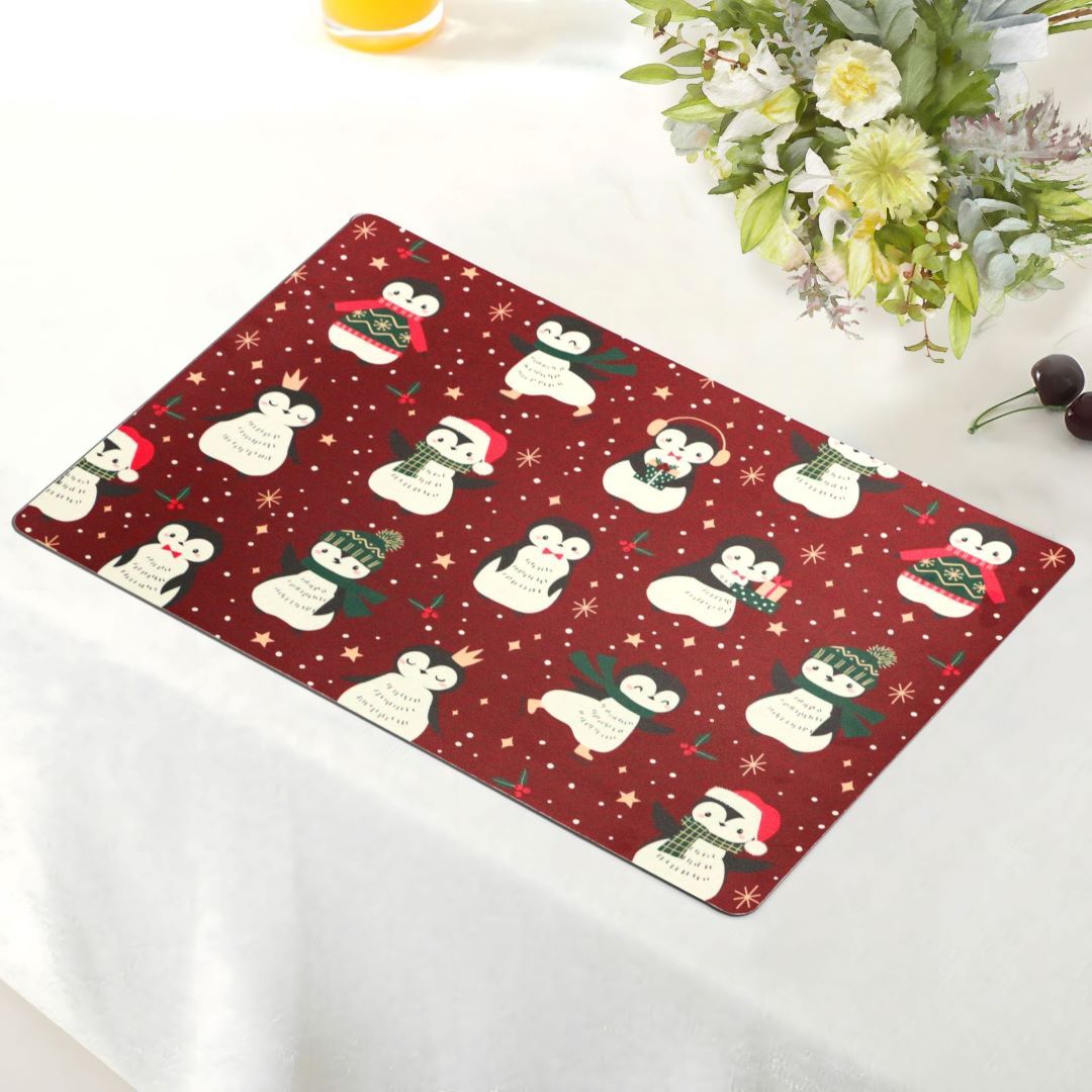 Christmas Penguin 4pk Kitchen Placemat