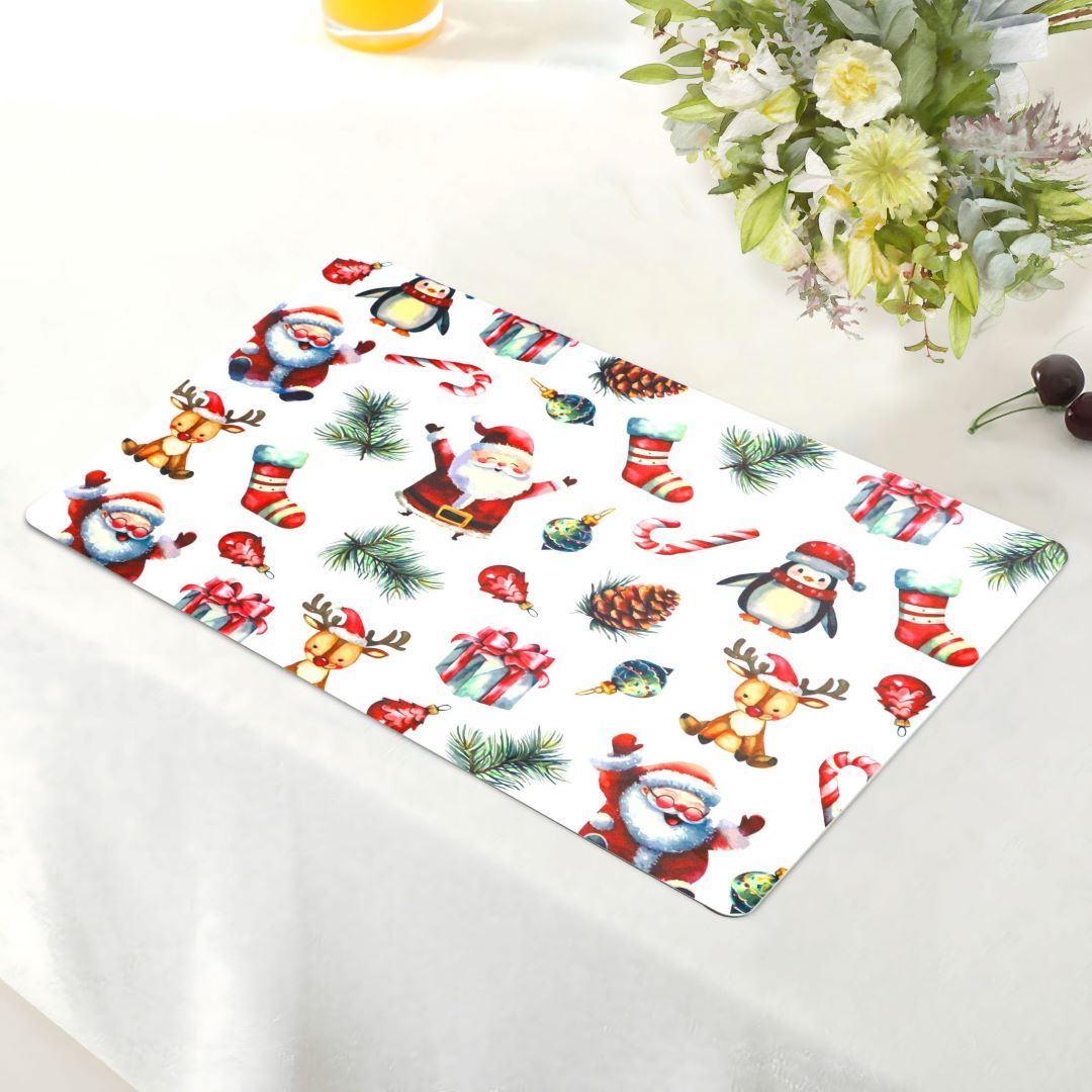 Christmas Santa 4pk Kitchen Placemat