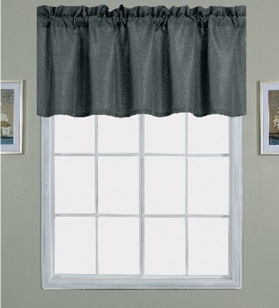 Gibson Straight Valance Charcoal