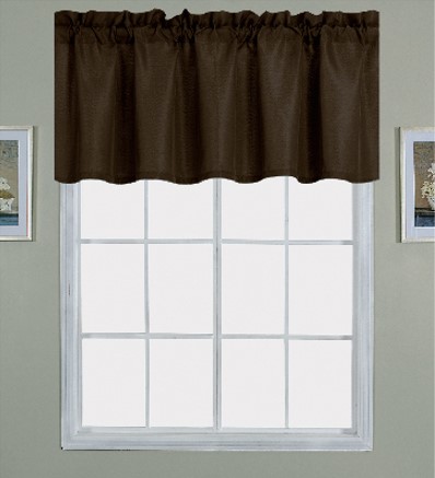 Gibson Straight Valance Chocolate