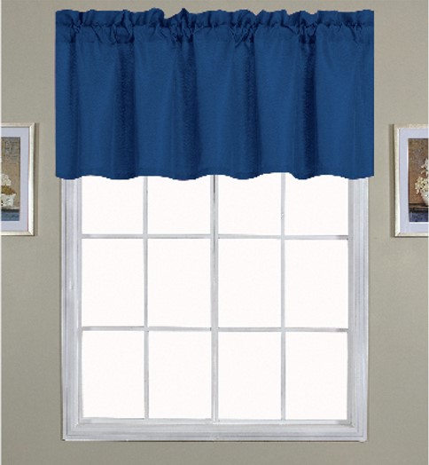 Gibson Straight Valance Navy Blue