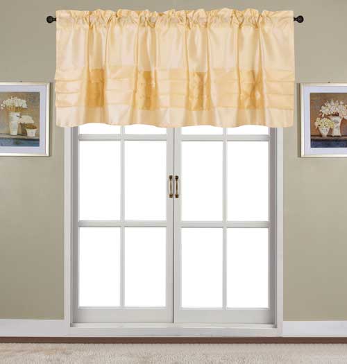 Nancy Pleated Valance Beige