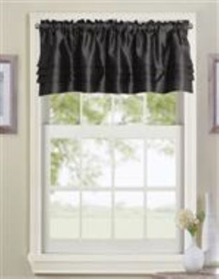 Nancy Pleated Valance Black