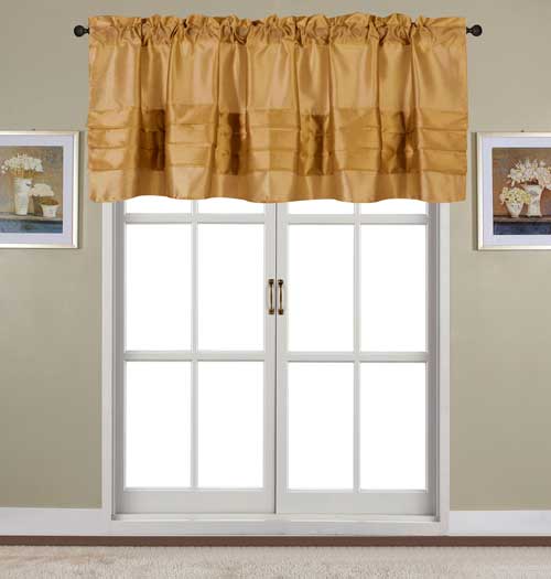 Nancy Pleated Valance Gold