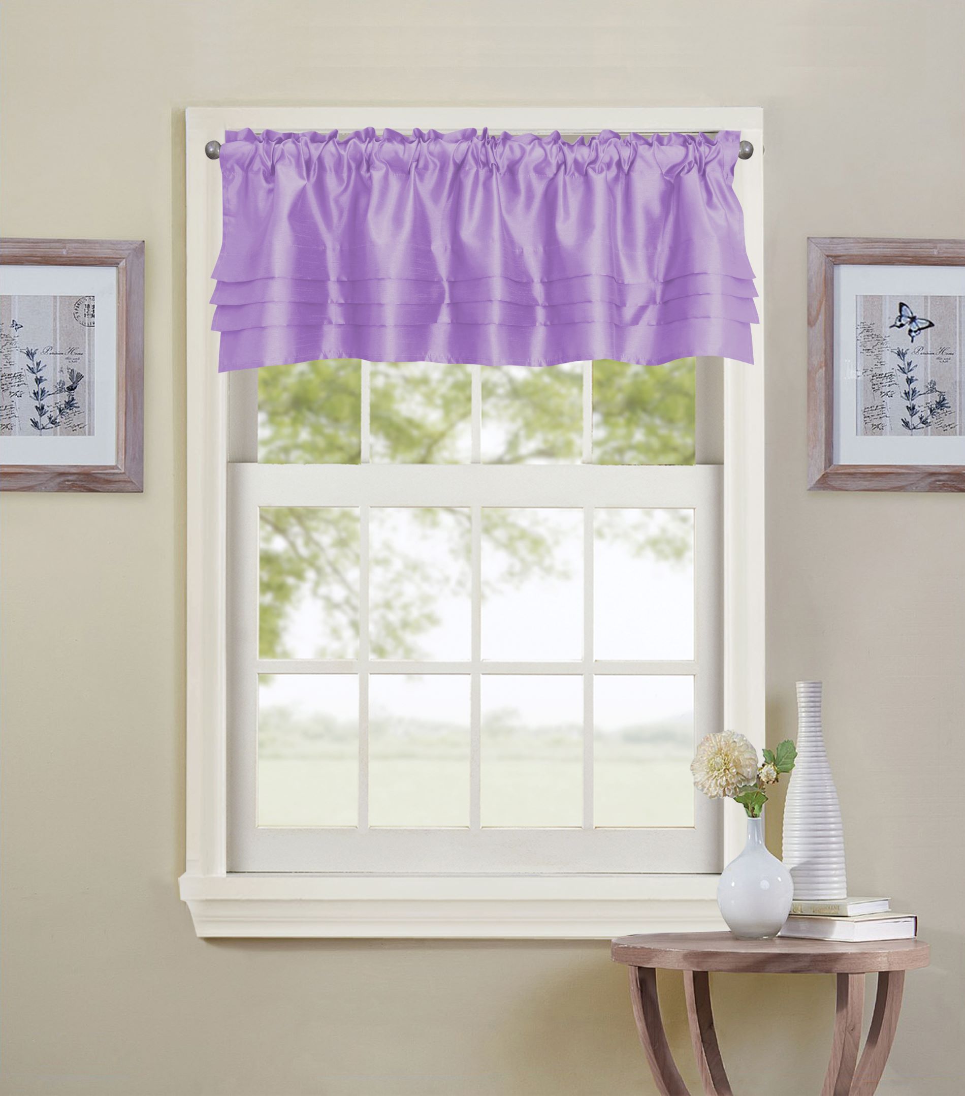 Nancy Pleated Valance Lilac