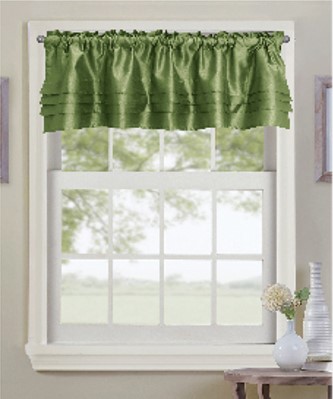 Nancy Pleated Valance Sage