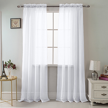 Celine Sheer Panel 90" White
