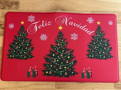 Anti-Fatg Xmas Tree Mat 17"x28"