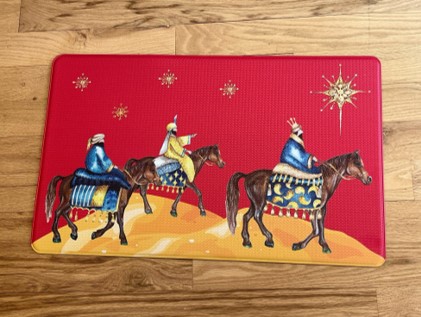 Anti-Fatg Xmas Three Kings Mat 17"x28"