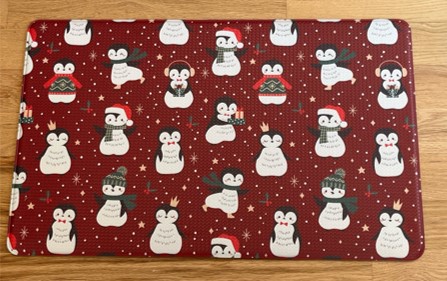 Anti-Fatg Xmas Penguin Mat 17"x28"