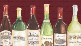 Anti-Fatg Cucina Wine Bottles Mat 18"/30"