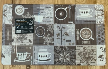 Anti-Fatigue Espresso Printed  Mat 18"/30"