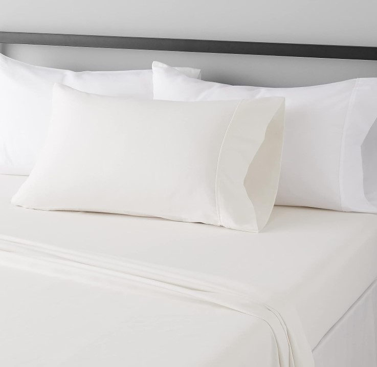 300 TC Organic Cotton 4 Pc Sheet Ivory King