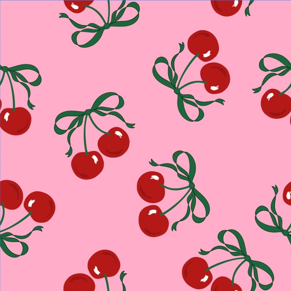 Cherries Printed Flannel Throw 50"x 60"