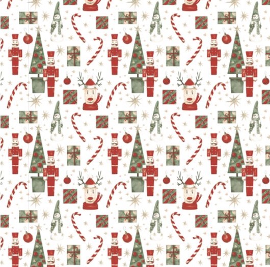 Christmas Nutcracker Flannel Throw 50"x60"