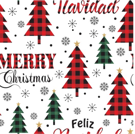 Christmas Country Forest 50"x 60" Printed Throw