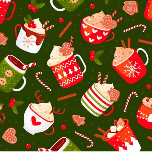 Christmas Hot Cocoa 50"x 60" Printed Throw