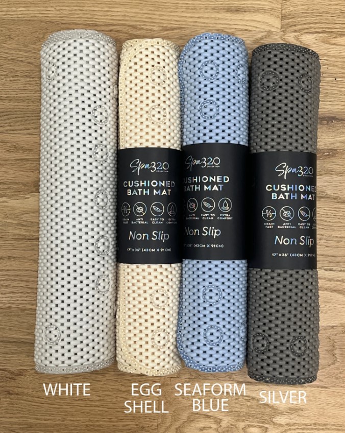 Cushion Tub Mat 17"x36" Assorted