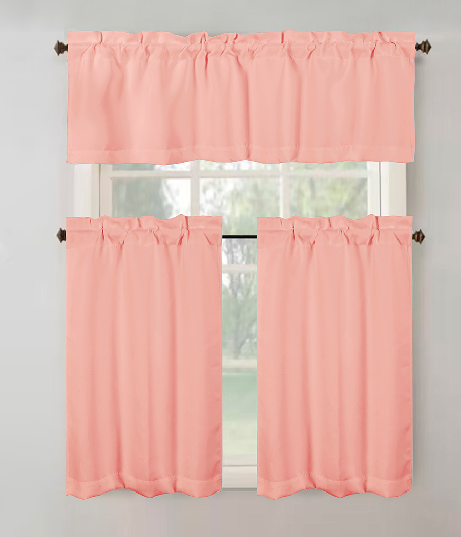 Anchorage Blackout Kitchen Curtain Blush