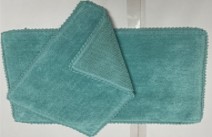 Argenta 2pc Cotton Bath Rug Set Spa Blue