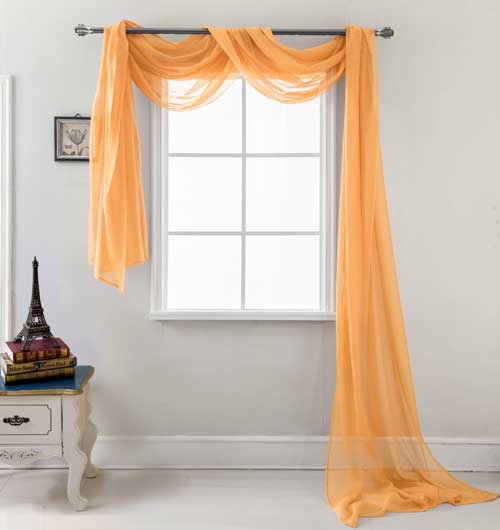 Celine Scarf 54"/216" Neon Orange