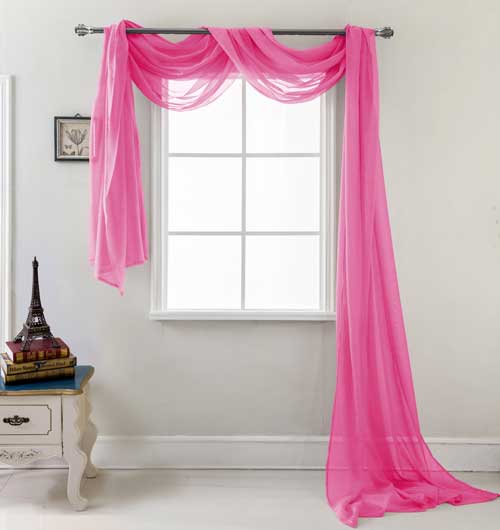 Celine Scarf 54"/216" Neon Pink