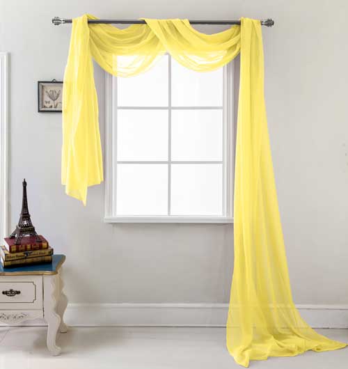Celine Scarf 54"/216" Neon Yellow