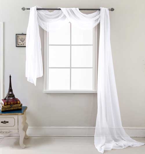 Celine Scarf 54"/216" White