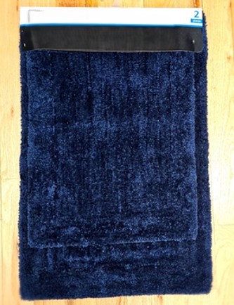 Blue Cove 2pc Tufted Bath Set Navy
