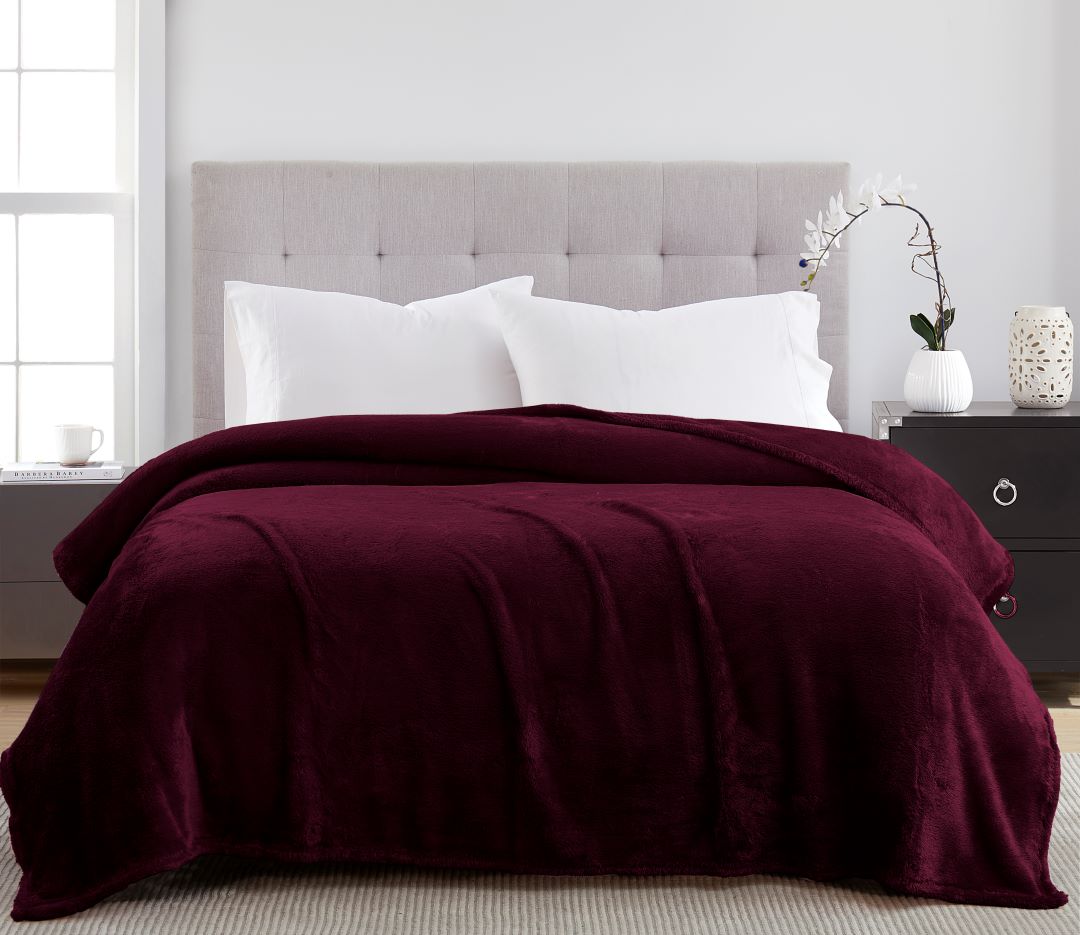 Vanessa Teddy Fur Rolled 104x90 K Red